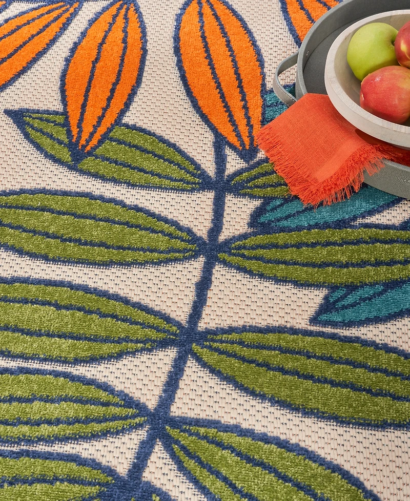 Nourison Home Aloha ALH18 Multi 7'10" Round Rug