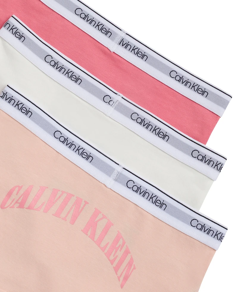 Calvin Klein Girls' 6-16 Logo At Back And Waistband Panty