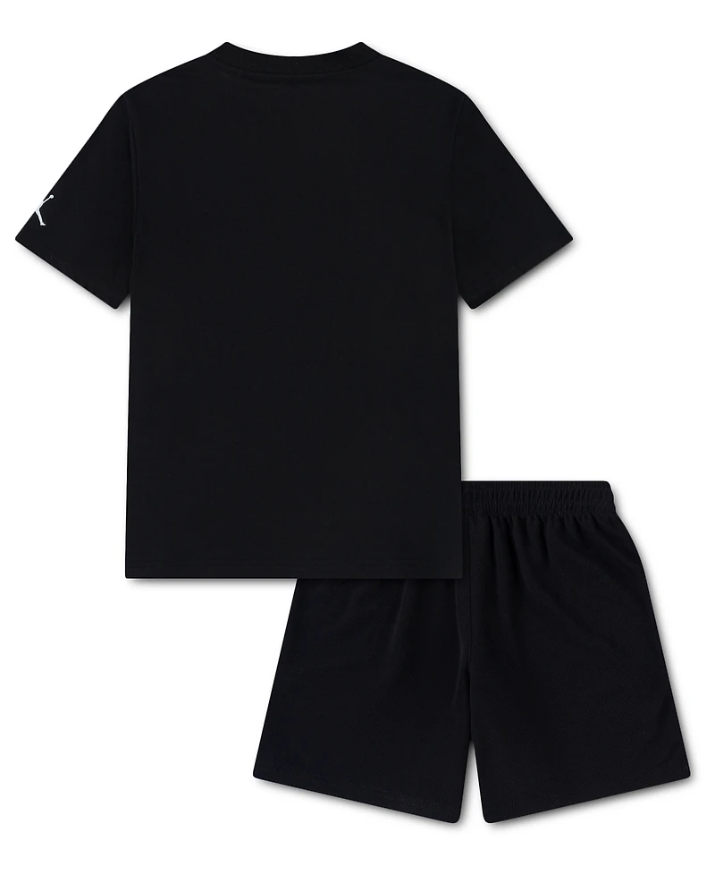 Jordan Boys' 4-7 Brooklyn Crewneck T-Shirt and Shorts, 2-Piece Set