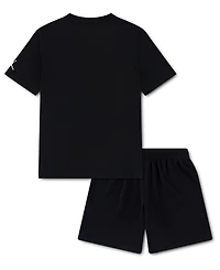 Jordan Boys' 4-7 Brooklyn Crewneck T-Shirt and Shorts, 2-Piece Set