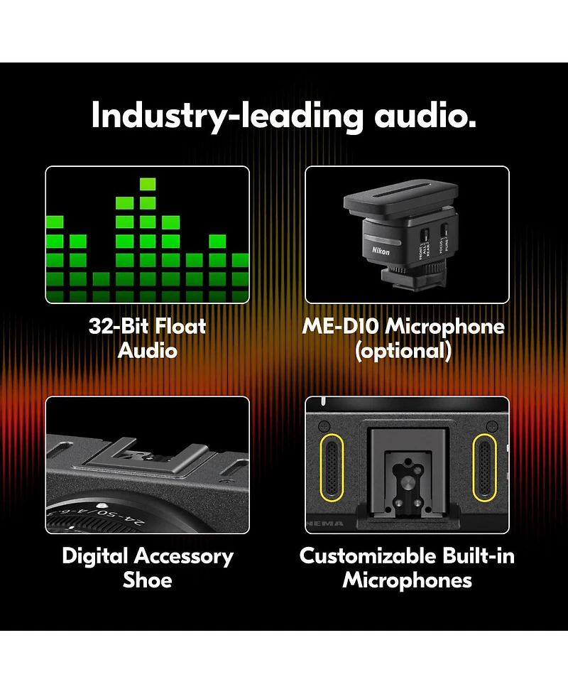 Nikon Zr 6K Cinema Camera with Nikkor Z 24-50mm f/4-6.3 Lens