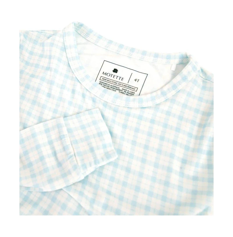 Motette Baby Boys Coastal Check Pajama Set