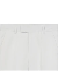 Calvin Klein Boys' 8-20 Tri-Blend Zip Closure Linen Suit Pants