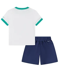 Nike Toddler Boys' 2T-4T Dri-fit Baseball Character Short-Sleeve T-Shirt and Shorts, 2-Piece Set