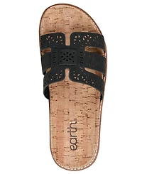 Earth Women's Fairren Flat Slip-On Footbed Sandals