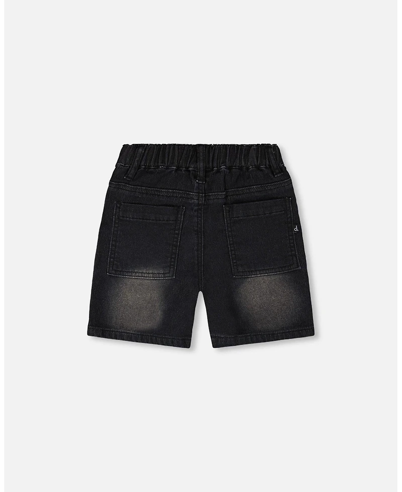 Deux par Toddler Boys French Terry Denim Shorts