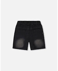 Deux par Toddler Boys French Terry Denim Shorts