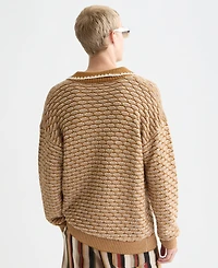 Scotch & Soda Men's Extra Dropped Shoulder Structure Polo Shirt