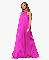 Xscape Women's Pleat Detail Ball Gown Dress
