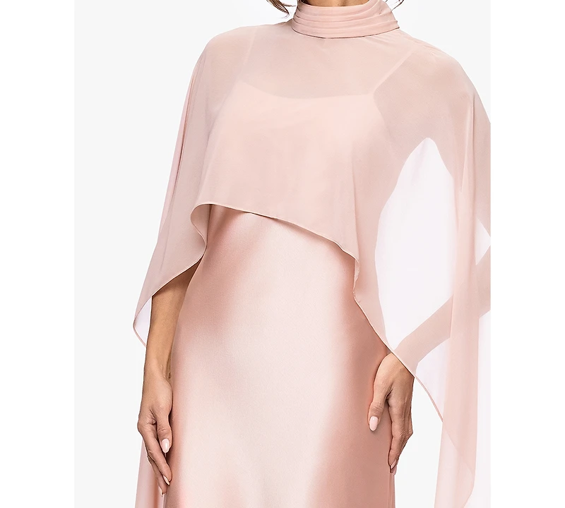 Xscape Women's Overlay Maxi Dress