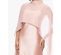 Xscape Women's Overlay Maxi Dress