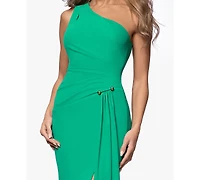 Xscape Women's One-Shoulder Maxi Dress