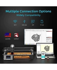 Zachvo 10W Laser Engraver Cutter with 15.7in x 15.7in Area, Dual-Beam & Touchscreen