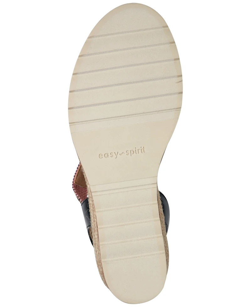 Easy Spirit Women's Sabina Strappy Low Wedge Sandals