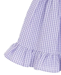 Rare Editions Baby Girls' Lilac Scalloped Seersucker Square Neck Dress and Panty, 2-Piece Set