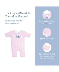 Baby Merlin's Magic Sleepsuit Girls Sleepsuit, Cotton Transition Swaddle, Yellow 6-9 months