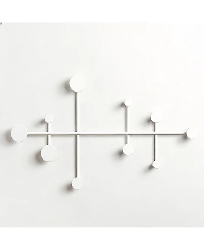 Yigii Minimalist Metal Wall Hook Rack 10 Hooks