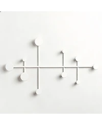 Yigii Minimalist Metal Wall Hook Rack 10 Hooks