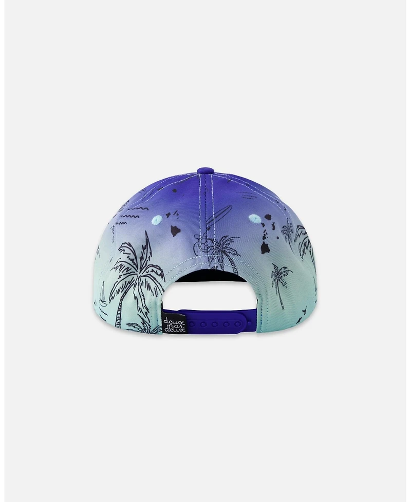 Deux par Deux Baby Boys Cap Beach Print