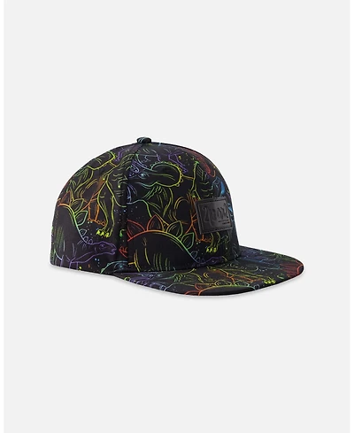 Deux par Deux Baby Boys Cap Dinosaur Print