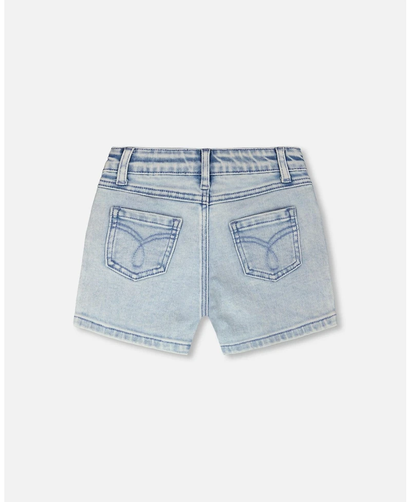 Deux par Toddler Girls Light Denim Shorts