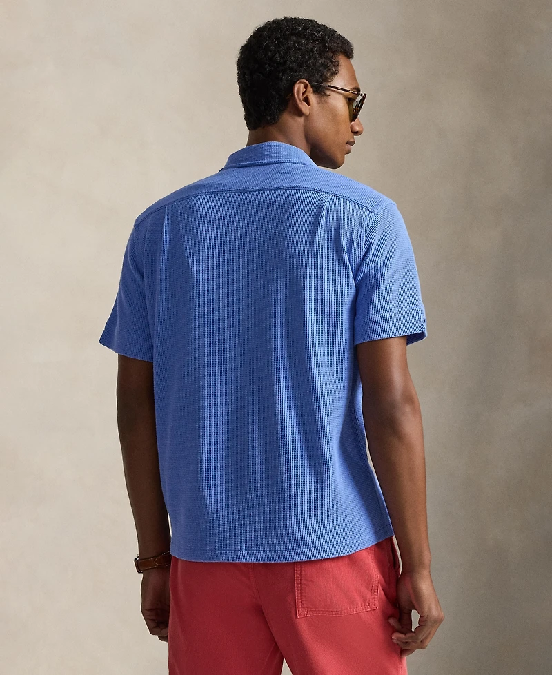 Polo Ralph Lauren Men's Waffle-Knit Short-Sleeve Shirt