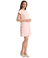 Jones New York Women's Crewneck Linen Mini Dress