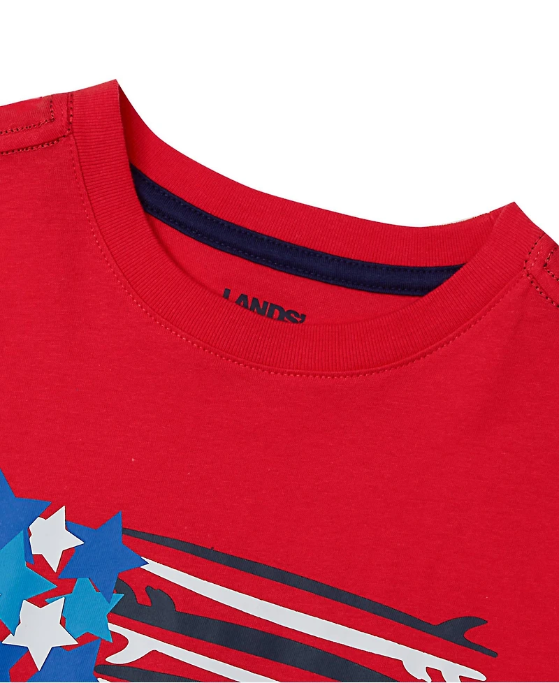 Lands' End Boys Short Sleeve Graphic Tee
