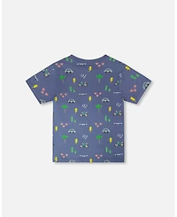 Deux par Toddler Boys Cotton Jersey T-Shirt Bicycle Print - Toddler|Child