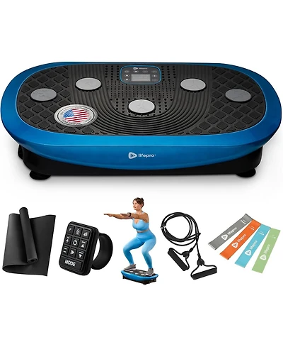 Lifepro Rumblex 4D Pro Vibration Plate - Whole Body Vibration Exercise Machine for Weight Loss, Toning & Wellness, Accessories