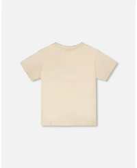 Deux par Deux Little Boys ganic Cotton Short Sleeve T-Shirt Off White