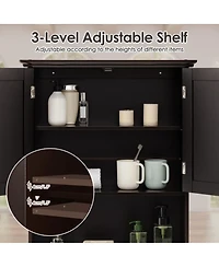 Volenca Wall-Mount Bathroom Storage Cabinet with Doors and Shelves Organizer
