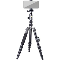Venus Laowa 24mm f/14 2x Macro Probe Lens with Built-in Ring Light for Nikon F, Bundle with Vanguard Veo 3 Go 235AB Al Travel Tripod with T-50 Ball