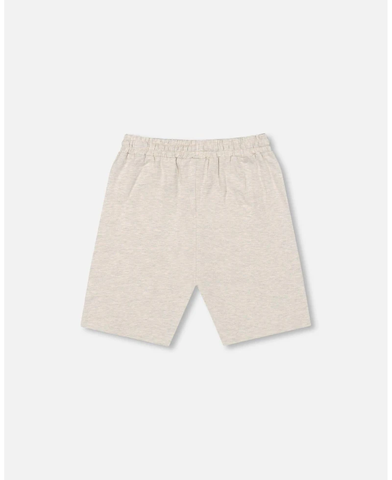 Deux par Toddler Boys Cotton Jersey Shorts Heather