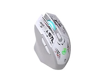 Risokeys Dual Mode 2.4G & Bluetooth 5.1 Wireless Gaming Mouse with Silent Click, Rechargeable, 3 Level Adjustable Dpi