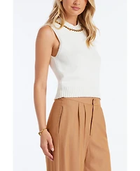 Bishop + Young Women's Savoy Chain Detail Sweater Tank