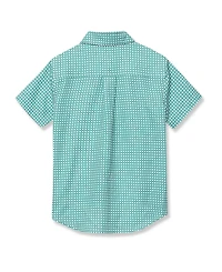Lands' End Boys Short Sleeve Button Down Performance Shirt