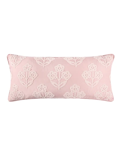Levtex Home Maileen Crewel Stitch Decorative Pillow, 12" x 24"