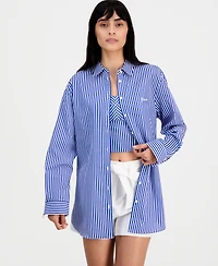 Guess Women's Tecla Cotton Oversized Shirt