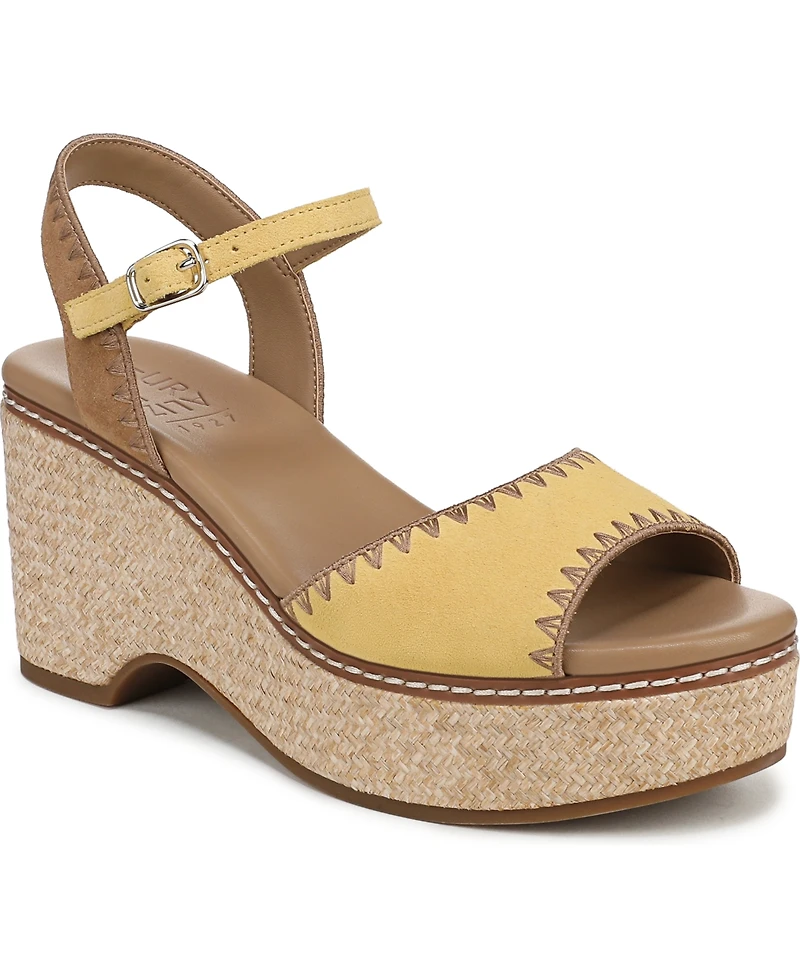 Naturalizer Women's Della Strappy Wedge Heel Sandals