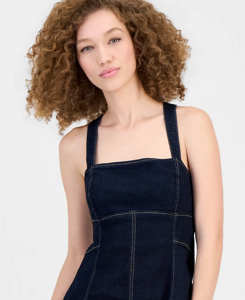 Guess Women's Leah Denim Fit & Flare Dress