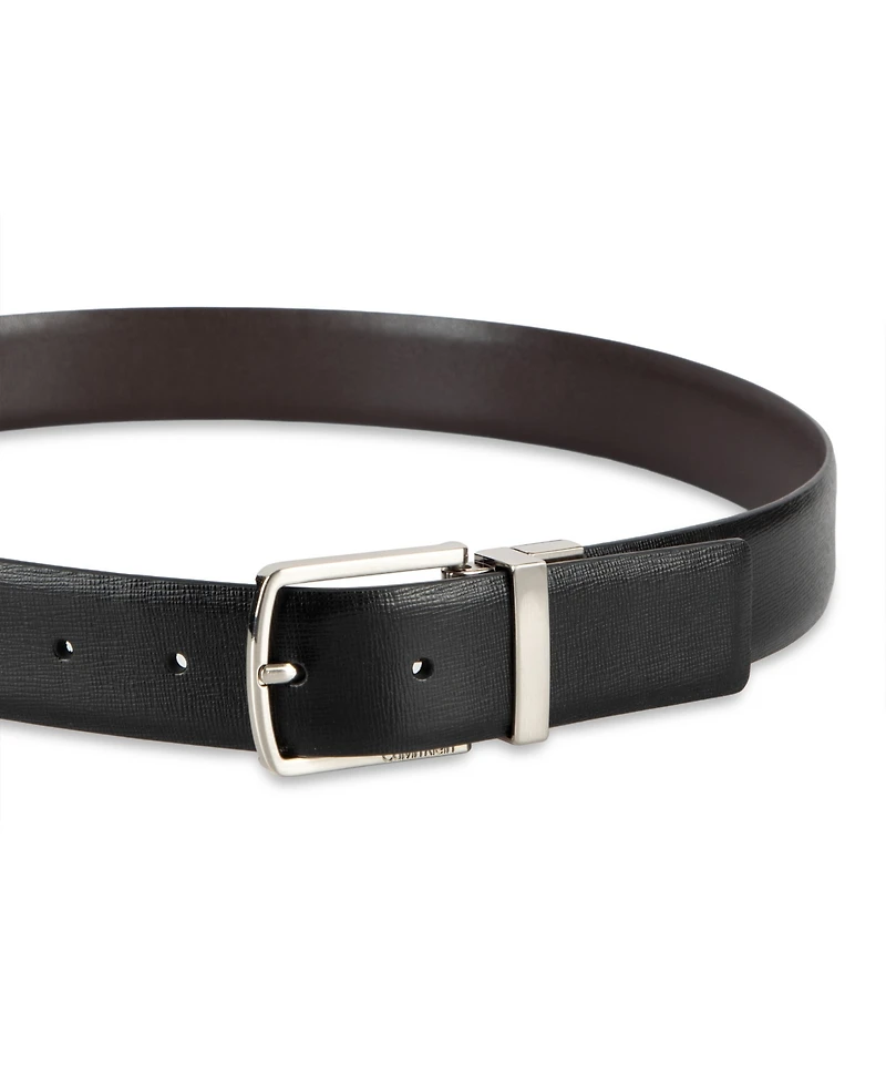 Calvin Klein Men's Reversible Saffiano Leather Belt