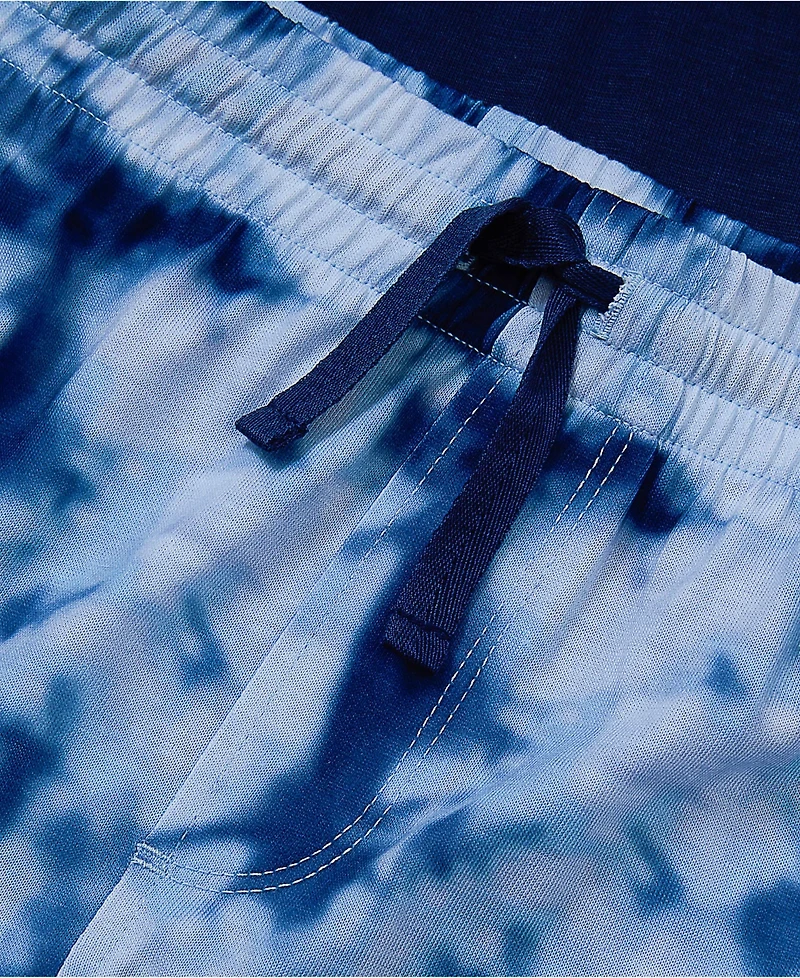 Lands' End Big Boys Short Sleeve Tee and Shorts Pajama Set