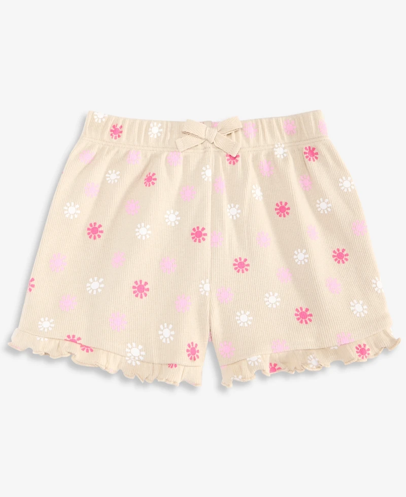 First Impressions Baby Girls' (0-24) Mix & Match Sunny-Print Ribbed Shorts, Macy's Exclusive