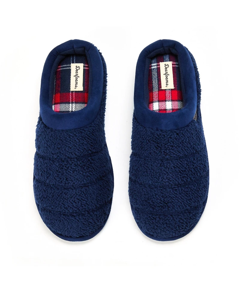 Dearfoams Men's Asher Quilted Clog House Slipper