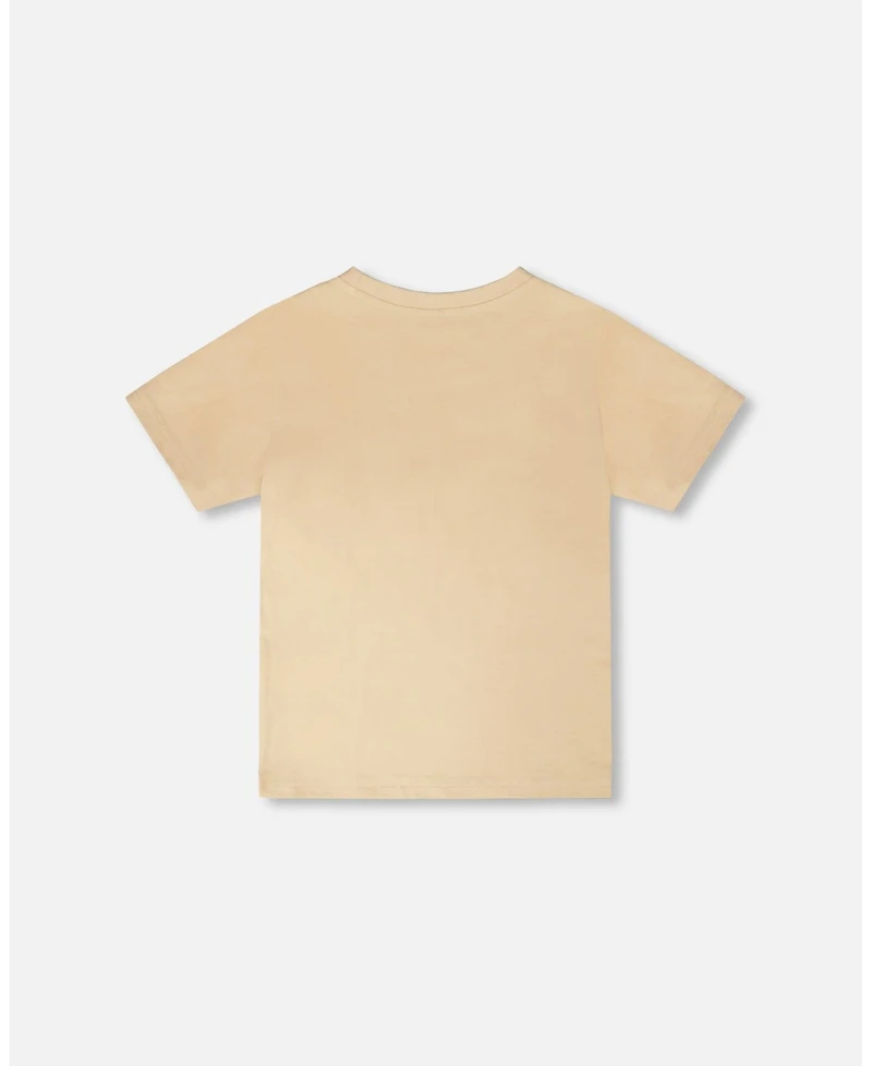 Draft - Deux par Toddler Boys Cotton Jersey T-Shirt with Print