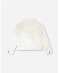 Deux par Girl Denim Jacket with Embroidery - Toddler|Child