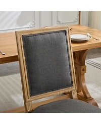 Boyel Living Set of 2 Classic Dining Chairs Decor Chairs with Soft Foam Seat and Solid Wood Frame