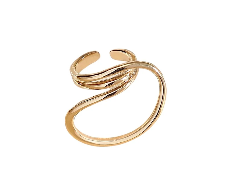 Sohi Women's The Wrap-Line Statement Ring