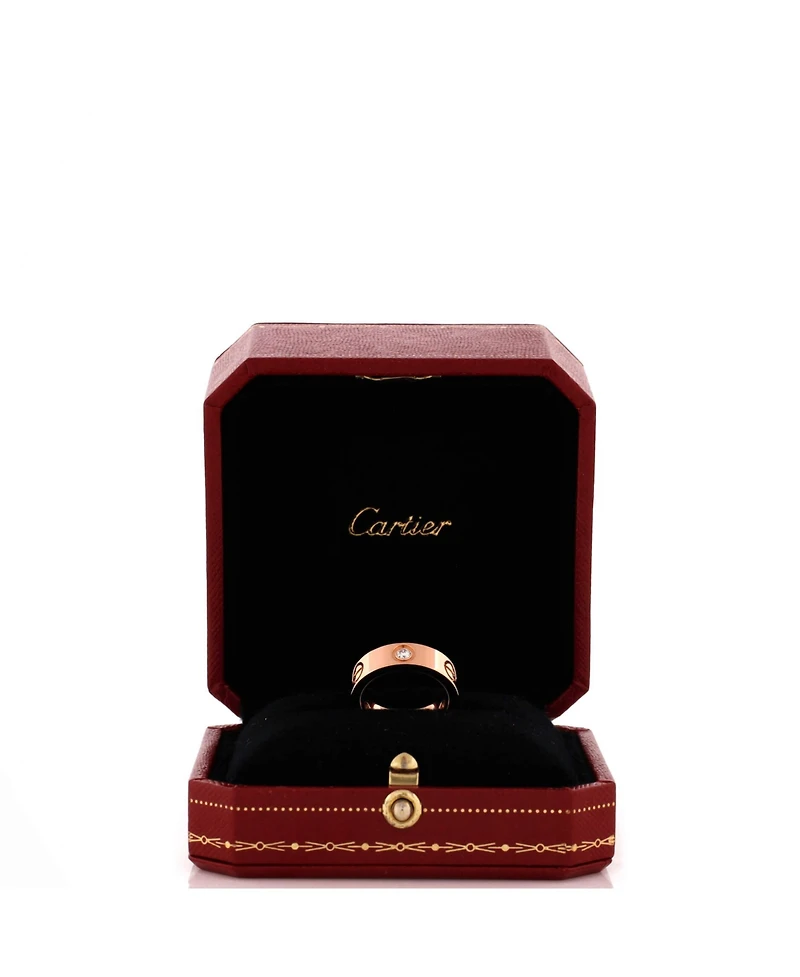 Pre-Owned Cartier Love 3 Diamonds Band Ring